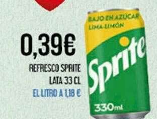 Claudio Refresco Sprite oferta