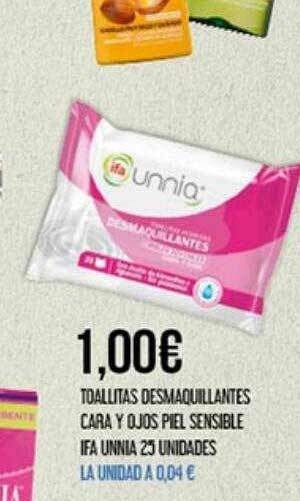 Claudio Toallitas Desmaquillantes Cara Y Ojos Piel Sensible Ifa Unnia oferta