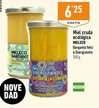 Supermercados Deza Miel Cruda Ecológica Mieleco Garganta Feliz O Energizante oferta