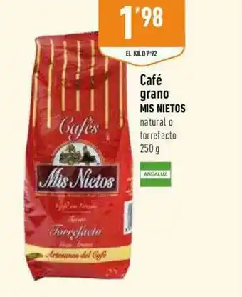 Supermercados Deza Café Grano Mis Nietos oferta