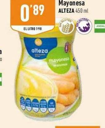 Supermercados Deza Mayonesa Alteza oferta