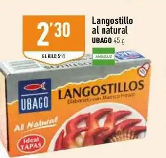 Supermercados Deza Langostillo Al Natural Ubago oferta