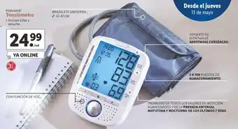 Lidl Vitalcontrol Tensiometro oferta