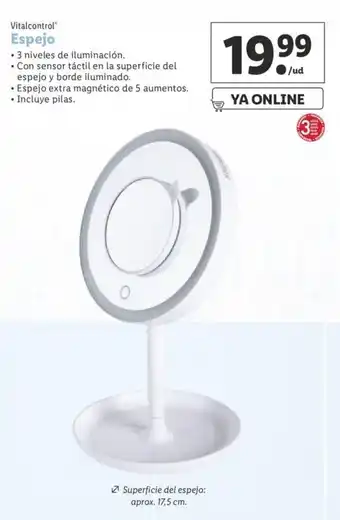 Lidl Vitalcontrol Espejo oferta