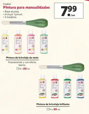 Lidl Creabox Pintura para manualidades oferta