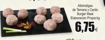 FROIZ Albóndigas de ternera y Cerdo Burger Meat Elaboración Propia oferta