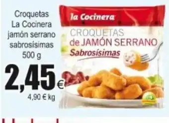 FROIZ La Cocinera Croquetas jamón serrano sabrosisimas 500g oferta
