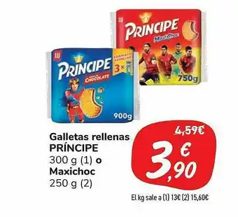 Carrefour Market Galletas Rellenas Príncipe O Maxichoc oferta