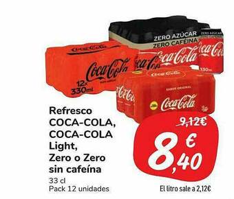 Carrefour Market Refresco Coca-cola Coca-cola Light Zero O Zero Sin Cafeína oferta