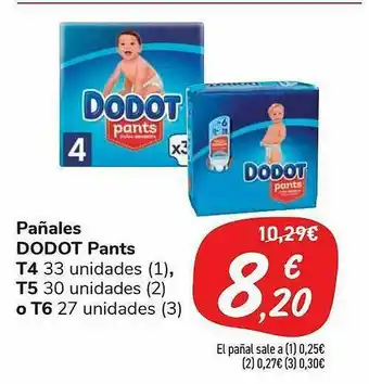 Carrefour Market Pañales Dodot Pants oferta