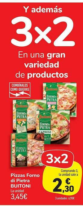 Carrefour Market Pizzas Forno Di Pietra Buitoni oferta