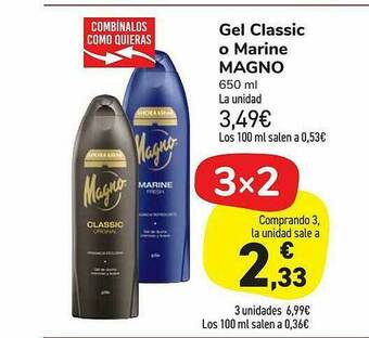 Carrefour Market Gel Classic O Marine Magno oferta