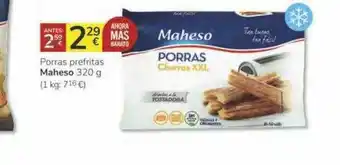 Consum Porras Prefritas Maheso oferta