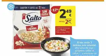Consum Arroz 3 Delicias Salto Findus oferta