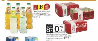 Consum Trina Limón Lmón Zero Naranja Naranja Zero Coca-cola Original Zero Zúcar O Zero Azúcar Zero Cafeína oferta