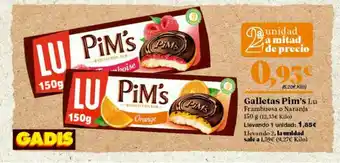 Gadis Galletas Pim's Lu Frambuesa O Naranja oferta
