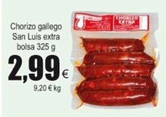 FROIZ Chorizo gallego San Luis extra bolsa 325g oferta