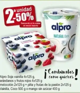 FROIZ Alpro Soja vainilla 4 x 125g oferta