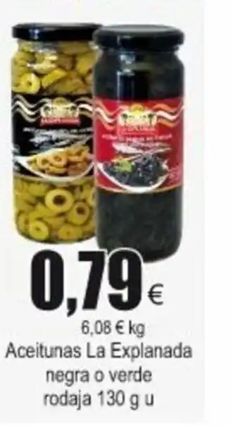 FROIZ Aceitunas La Explanada negra o verde rodaja 130g oferta