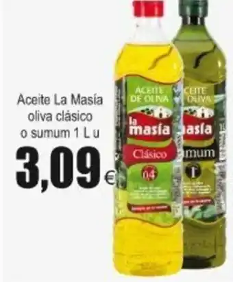 FROIZ La Masía Oli d' oliva clàsico o Sumum Aceite 1L oferta