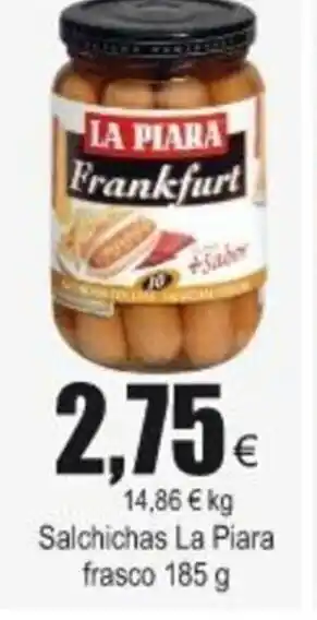 FROIZ La Piara Salchichas frasco 185g oferta