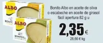 FROIZ Albo Bonito en aceite de oliva o escabeche en aceite de girasol fàcil apertura 82g u oferta