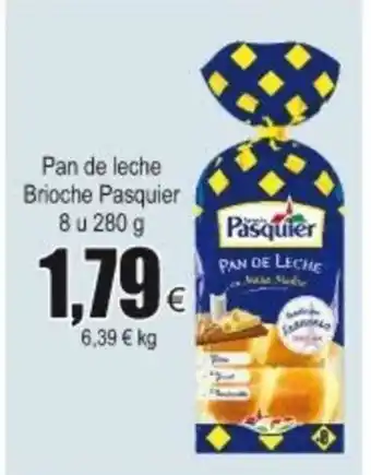FROIZ Pasquier Pan de leche Brioche 8 u 280g oferta