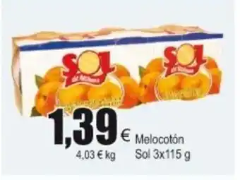 FROIZ Melocotón Sol 3 x 115g oferta