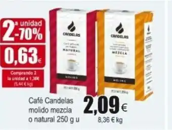 FROIZ Candelas Cafè molido mezcla o natural 250g u oferta