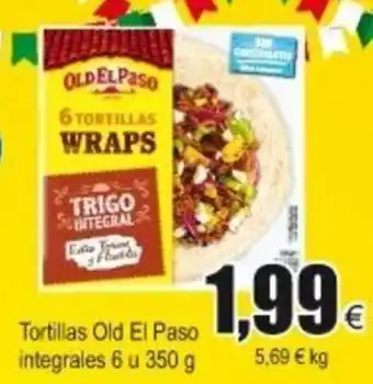 FROIZ Old El Paso Tortillas integrales 6 u 350g oferta