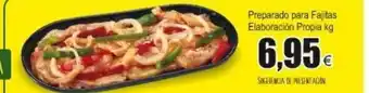 FROIZ Preparado para Fajitas Elaboracion Propia kg oferta