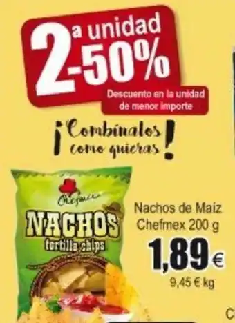FROIZ Nachos de Maiz Chefmex 200g oferta