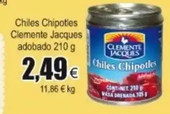 FROIZ Chiles Chipotles Clemente JAcques adobado 210g oferta