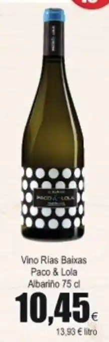 FROIZ Vino Rias Baixas Paco & Lola Albariño 75cl oferta