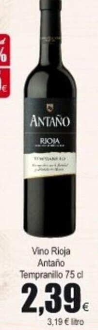 FROIZ Vino Rioja Antaño Tempranillo 75cl oferta