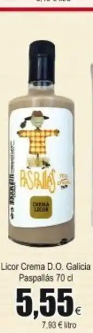 FROIZ Licor Crema D.O Galicia Paspallas 70cl oferta