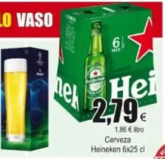 FROIZ Heineken Cerveza 6 x 25cl oferta