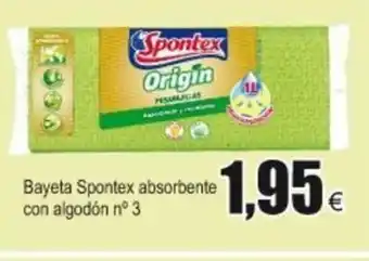 FROIZ Bayeta Spontex absorbante con algodón n 3 oferta