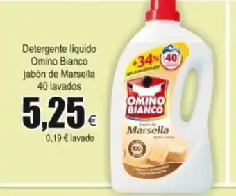 FROIZ Omino Bianco Detergente liquido jabón de Marsella 40 lavados oferta