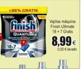 FROIZ Finish Ultimate Vajillas màquina 18+7 Gratis oferta