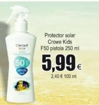 FROIZ Crowe Kids Protector solar F50 pistola 250ml oferta
