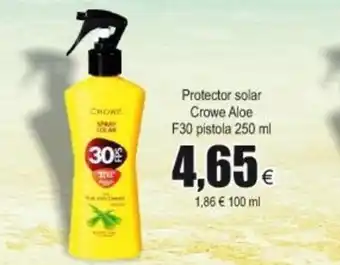 FROIZ Crowe Aloe Protector solar F30 pistola 250ml oferta
