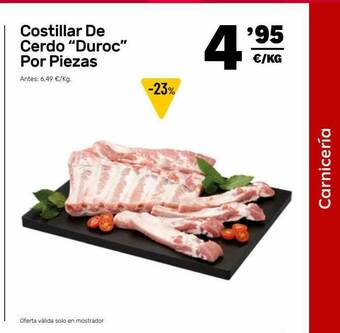 AhorraMas Costillar De Cerdo oferta
