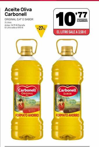 AhorraMas Aceite Oliva Carbonell oferta