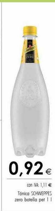 Cash Ifa Tónica Schweppes Zero oferta