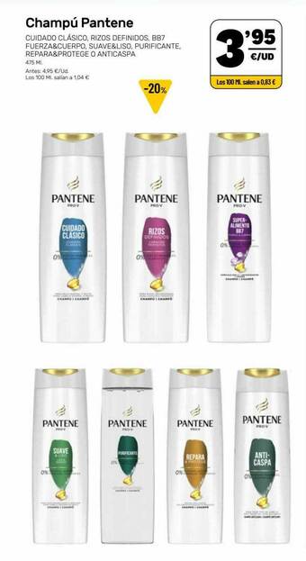 AhorraMas Champú Pantene oferta