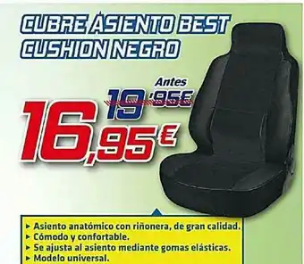 Aurgi Cubre Asiento Best Cushion Negro oferta