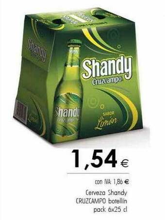 Cash Ifa Cerveza Shandy Cruzcampo oferta