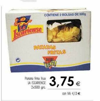 Cash Ifa Patata Frita Lisa La Iscariense oferta