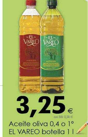 Cash Ifa Aceite Oliva 0.4 O 1° El Vareo oferta